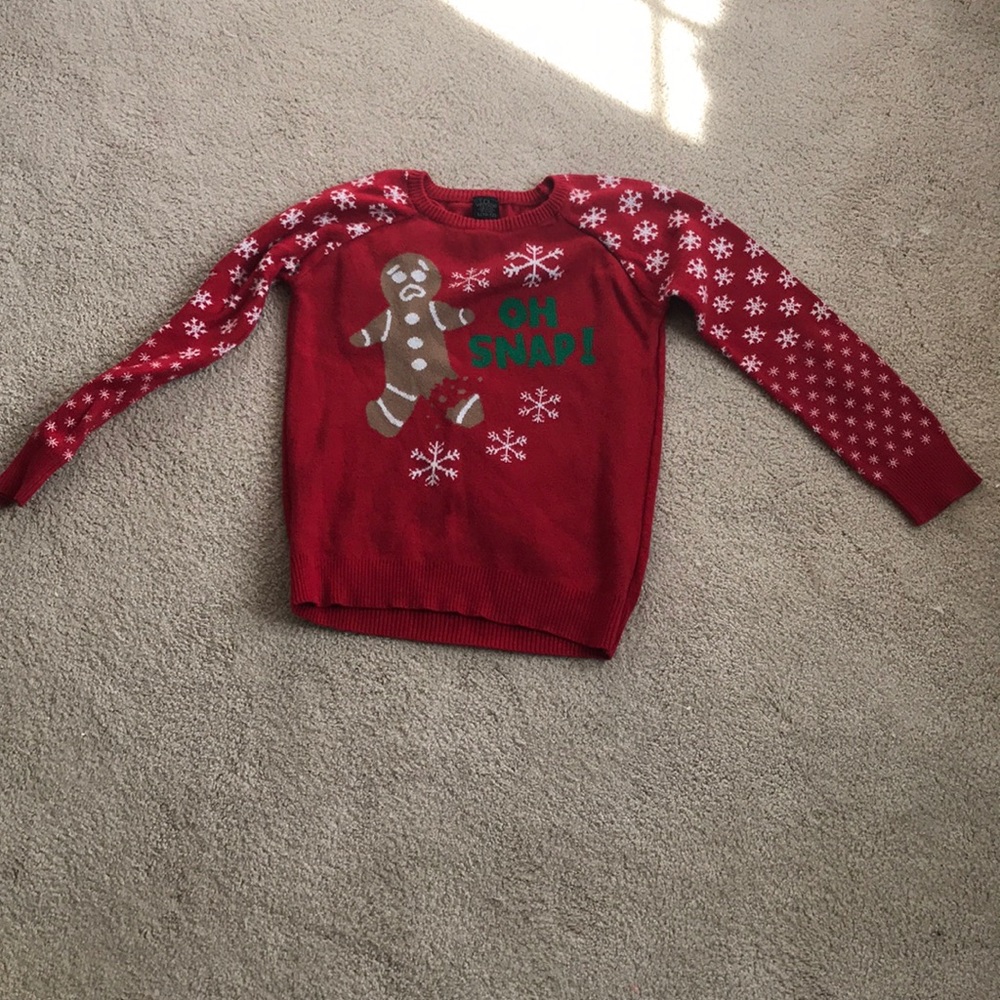 A youth Christmas sweater